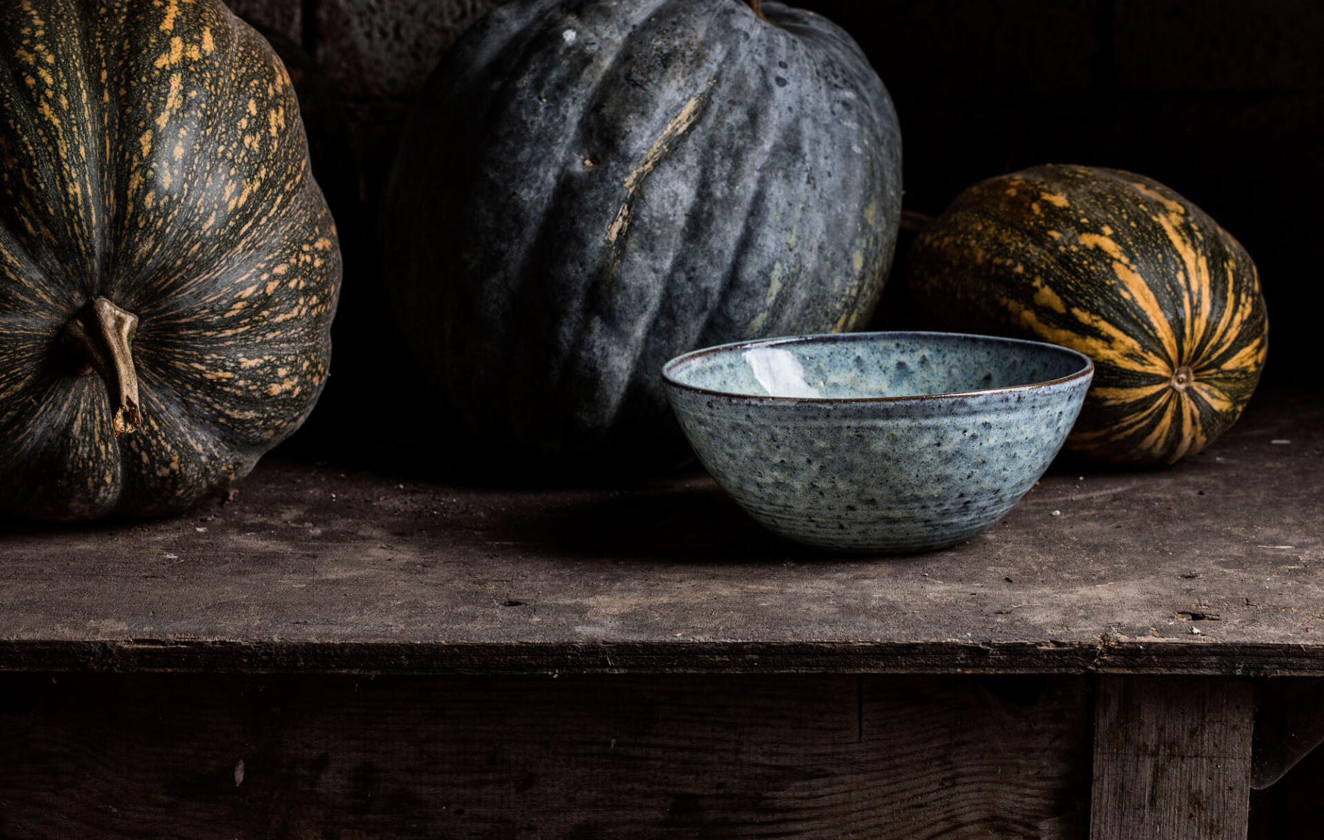 Cuenco esmaltado azul